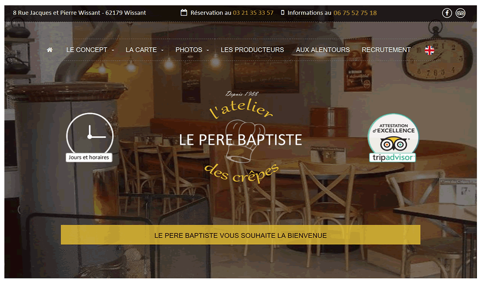 Site institutionnel - Le Pere Baptiste